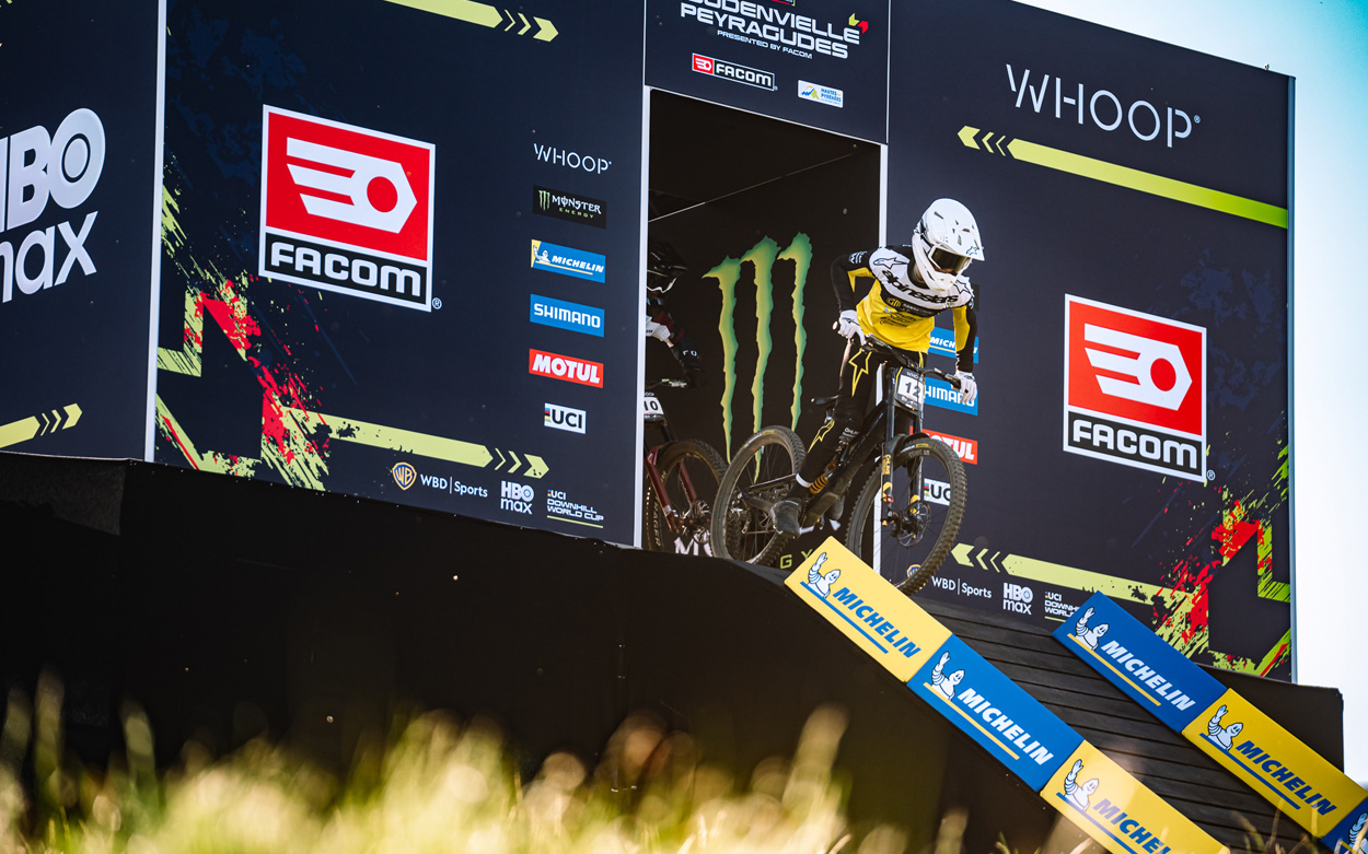 The start gate at Loudenvielle World Cup